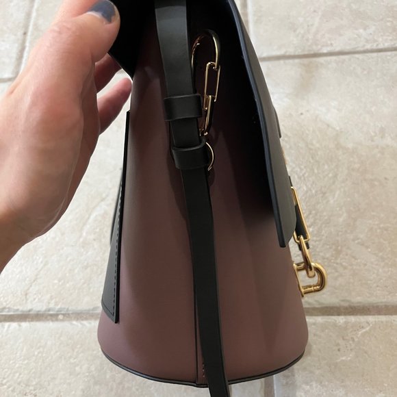 Zac Posen Belay Crossbody- French Roast/black colorblock - Picture 5 of 7